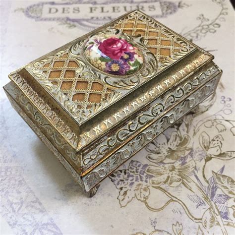 tiny metal trinket boxes|brass trinkets.